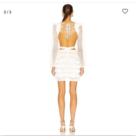 PatBo
Cut-Out Fringe Mini Dress - ivory - Picture 3 of 10